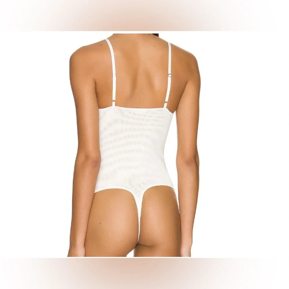 NWT Free People Ivory‎ Bodysuit Top Chic Casual Minimalist